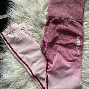 Gymshark (XS) Ombré Vital Seamless Beet/Pink Leggings